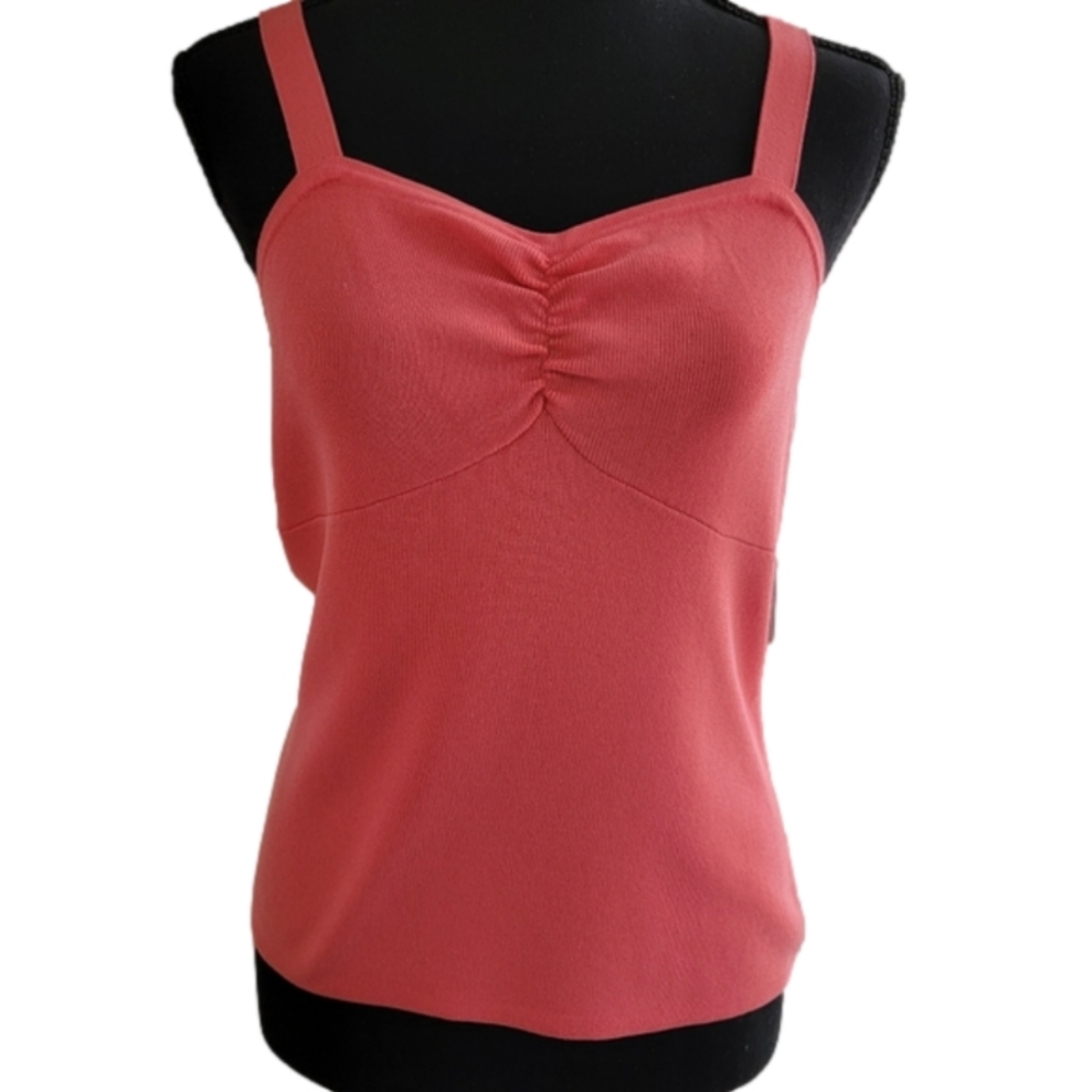 Harold's Coral Sweater Tank Top Size Medium EUC